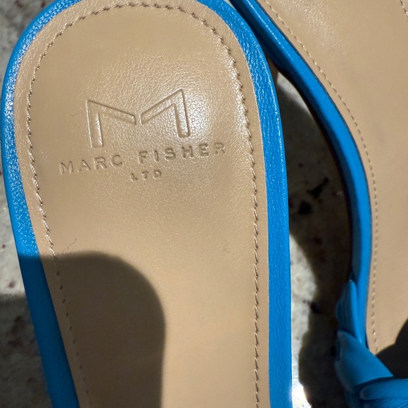 Marc Fisher Vibrant Blue Braided Heels - Picture 4 of 5